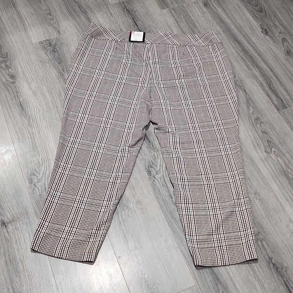 Nwt Roz&Ali Plaid Tummy Control Pant — image 5 of 5